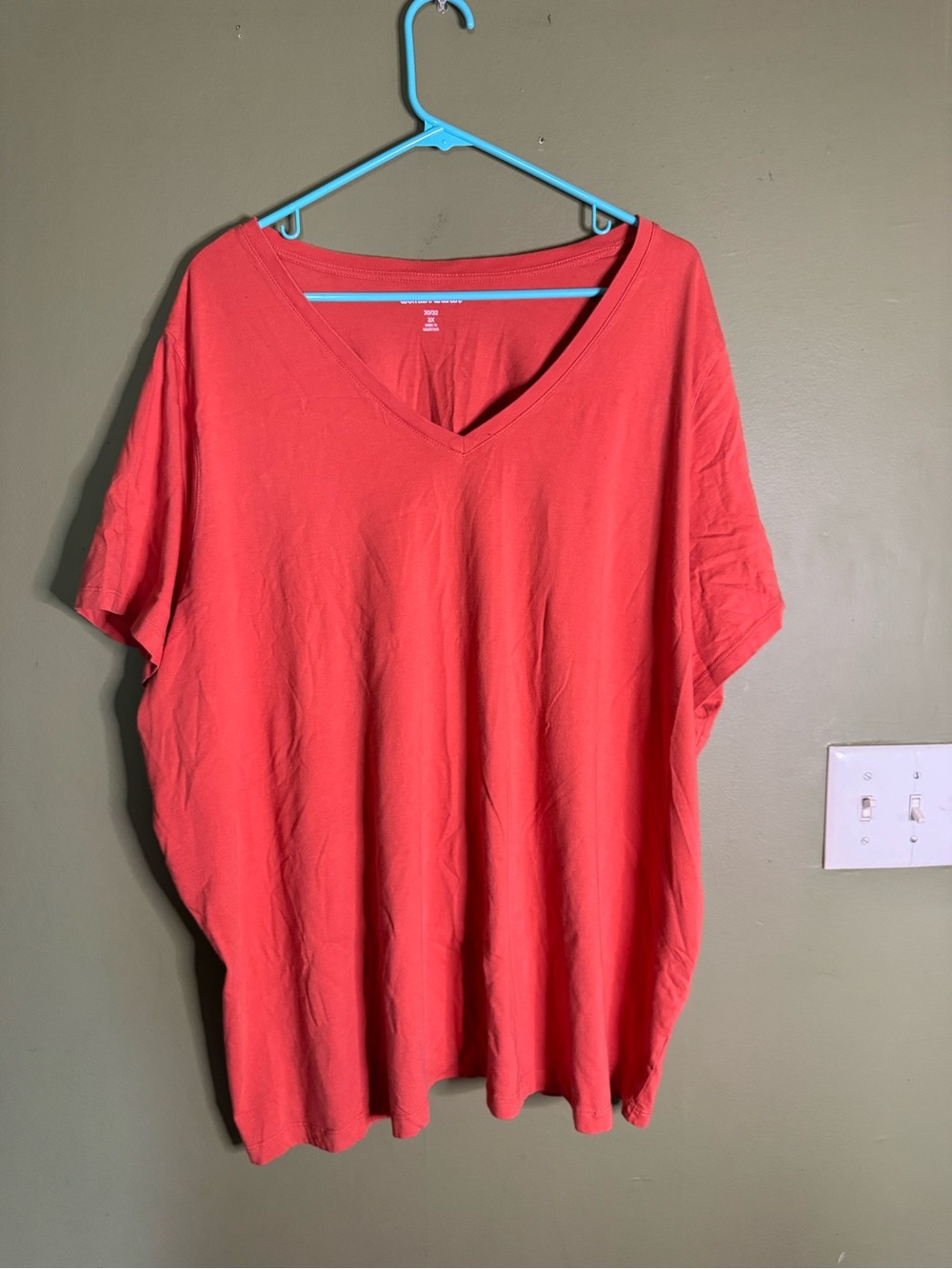 Woman Within V-Neck Short Sleeve Top